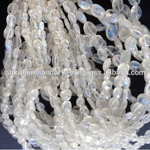 Pépites de pierre de lune arc-en-ciel 8mm perles en vrac bijoux blanc bleu noir rouge cristal oeil de tigre diverses couleurs perlé fabrication de bijoux - Product Image 2