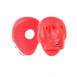 Tùy Chỉnh Logo Thiết Kế In Đấm Bốc Đấm Mitt Mục Tiêu Da Cong Tập Trung Pads Mitts Đấm Bốc Tập Trung Pad