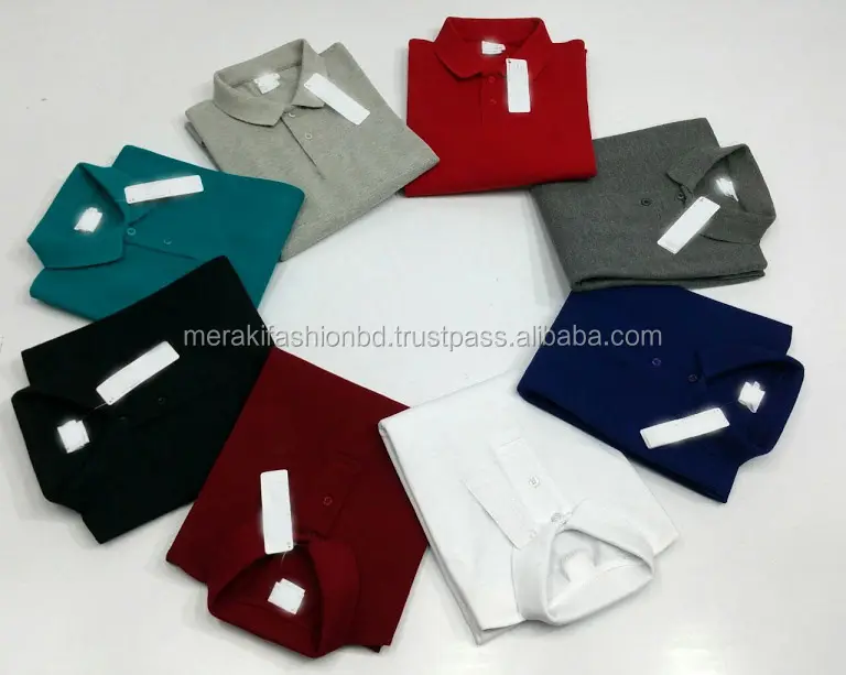 Thiết Kế Mới Giá Rẻ Nhà Máy Sản Xuất 100% Cotton Pique Polo T Áo Sơ Mi.