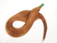 Cheveux humains brésiliens 100% naturels, teints, lisses, blonds, grade 6A-10A, longueur 8"-30", double trame machine, cheveux en vrac 100g