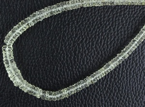 9 pouces de Long 1 brin de pierre précieuse jaune citron naturelle Micro facettes rondelles perles bijoux fabrication de Bracelet collier boucle d'oreille - Product Image 2