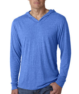T-shirt d'hiver à capuche écologique en polyester/coton pour hommes-Personnalisable avec impression numérique Séchage rapide et respirabilité - Product Image 1