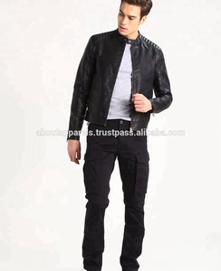 Veste en cuir d'agneau pour homme personnalisée 2026, élégante, décontractée, vêtements de moto d'hiver, taille plus, fermeture éclair, respirante - Product Image 3
