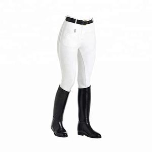 Culotte blanche à fond intégral pour femmes pour l'équitation équestre en nylon Jodhpurs Logo personnalisé chemise imprimée en silicone Leggings inde - Product Image 2