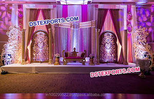 Escenario de boda con el mejor pavo real tallado, escenario de boda, decoración moderna - Product Image 3