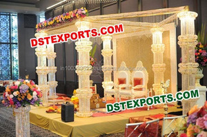 Últimas decoraciones de boda de cristal Mandapam indio exquisitas decoraciones de boda para su Día Especial - Product Image 6