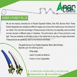 Rouleau d'expansion en caoutchouc industriel haute performance pour l'élimination des rides Anar Rub Tech Pvt LTd - Product Image 1