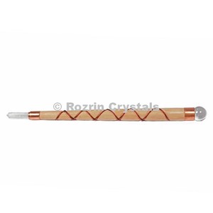 Wooden Healing <b>Wands</b> with <b>Crystal</b> - Product Image 1
