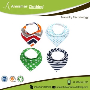 Wholesale Factory Price Comfortable Cotton Baby Bandana Drool Bibs - Product Image 4
