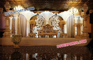 Boda India Carrys Paisley Stage Amazing Wedding Ceremony Fiber Stage Royal Wedding Event Stage DecorationUSA - Product Image 3