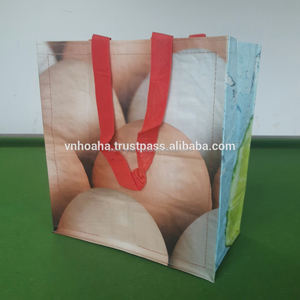 ถุงช้อปปิ้งผ้า PP พร้อมหูหิ้วแบบสาย PP ขนาด 3x30 ซม. 33x33x20 ซม. โครงสร้างแบบท่อ สีตามสั่ง ราคาถูก - Product Image 4