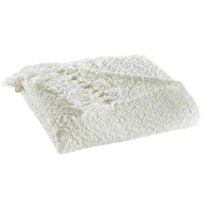 Manta tejida de estilo Jacquard de algodón indio personalizada al por mayor, manta de sofá bordada decorativa suave para ropa de cama - Product Image 1