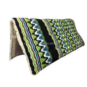 Manta de sillín de caballo occidental hecha a mano con diseño inspirado en Nueva Zelanda-Almohadilla de sillín de lana de alta calidad - Product Image 1