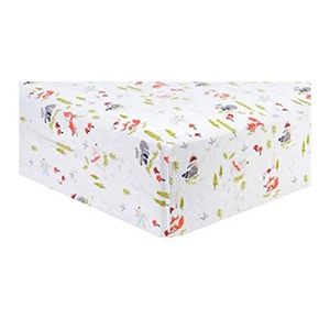 Fitted Crib <b>Sheet</b> 100% Cotton <b>Material</b> organic crib <b>sheets</b> for boys girls, toddler crib set soft organic - Product Image 1