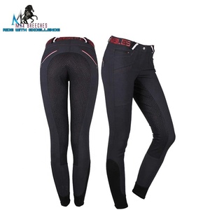 Servicio OEM disponible Pantalones de asiento completo de silicona para montar a caballo Productos de caballos personalizables - Product Image 4