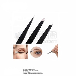 Fabricant fournisseur pince à épiler de haute qualité personnalisée drapeau britannique pointe inclinée poils de sourcils pince à épiler beauté par Germed Enterprises - Product Image 3