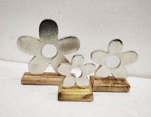 ดอกไม้ไม้พร้อมฐานสำหรับตกแต่งปาร์ตี้ฤดูร้อน/ตกแต่งบ้าน - Product Image 3