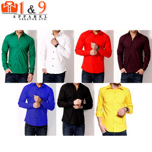 Chemise officielle en coton pour hommes, nouveau produit de qualité supérieure, 2018 - Product Image 5