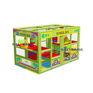 Aire de jeux pour Bus scolaire 4x2x2m-fabrication d'aire de jeux intérieure Softplay-zones de jeux pour enfants - Product Image 1
