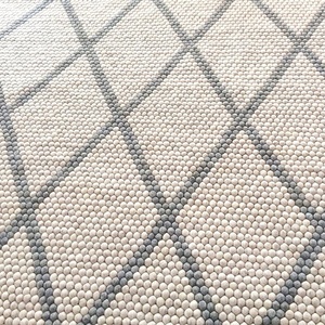 FBRR-006, Rectangle Tapis De Balle En Feutre, 100% Écologique En Laine De Nouvelle-Zélande, feutré et cousu par qualifiés artisanes du Népal - Product Image 1