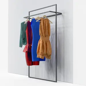 Wall mounted clothing display rack for store 13