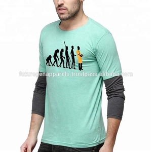 Tirupur T-Shirt Nhà Sản Xuất Tùy Chỉnh Thương Hiệu Người Đàn Ông Của Ngắn Tay Áo Thân Thiện Với Môi Lụa Thoáng Khí Màn Hình In Duy Nhất Jersey T-Shirt - Product Image 2