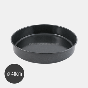 ถาดอบเคลือบกลมเป็นมิตรกับสิ่งแวดล้อมเส้นผ่านศูนย์กลาง40ซม. เหมาะสำหรับเตาอบ - Product Image 1