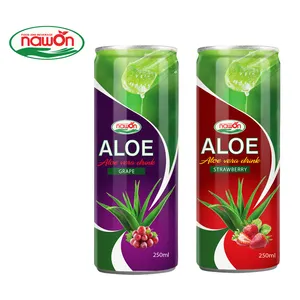 NAWON 250ml Aloe Vera Grape Juice Puree Type Fresh-Squeezed Reduces Gum Inflammation Manufactured in Vietnam