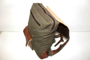 Fait main En Cuir Véritable Vintage de couleur Verte de Style Unisexe Sac À Dos Sac À Dos - Product Image 4