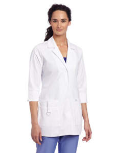 Blouse de laboratoire blanche en gros, uniforme d'infirmière en coton sergé unisexe, uniforme d'hôpital OEM, confortable, livraison rapide, support matériel - Product Image 3