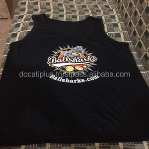 custom oem printed cotton men low cut tank tops - Product Image 3