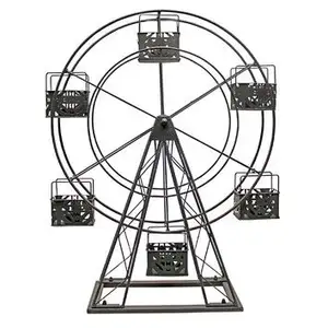 Metal Wire The Ferris Wheel Rotating Cupcake Standing Display Cake Stand Set With Wheels Ferris Wheel Cupcake Stand