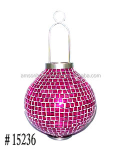 Decorative Metal Candle Holder Home Decoration Metal <b>Lantern</b> Candle Holder With Handle - Product Image 5