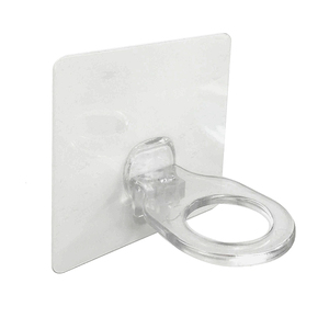 Support de pommeau de douche de forme carrée avec conception adhésive en plastique - Product Image 2