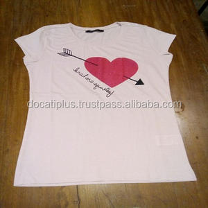 custom oem Scoop Neck Ladies Tshirts - Product Image 3