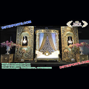 Paneles de fibra estilo Mughal para escenario de boda, telón de fondo para boda, ceremonia de boda, respaldo para recepción - Product Image 1