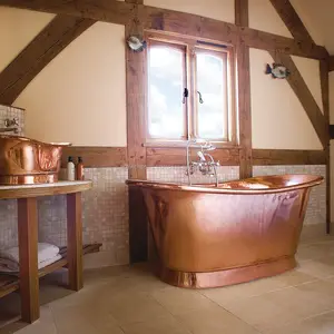 Salle de bain À La Main Meilleur Design Baignoires En Cuivre pour le Bain