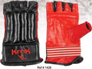 ถุงมือชกมวยน้ำหนักเบาสำหรับฝึกมวยสำหรับผู้ใหญ่ผู้ชายและผู้หญิงหนังแท้สีขาวดำโลโก้ได้ตามต้องการ - Product Image 4