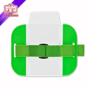 Soporte para tarjeta brazalete reflectante de PVC de neón - Product Image 3