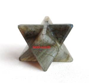Wholesale Natural Labradorite Merkaba Star Crystal Moin Agate Feng Shui Chakra Gemstone Mascot Semi-Precious <b>Stone</b> <b>Crafts</b> Online - Product Image 2