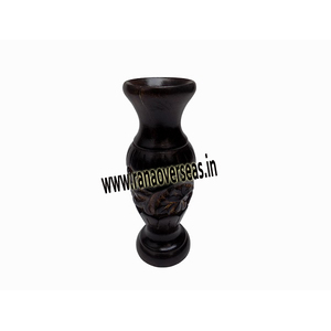 Vase à fleurs en bois sculpté à la main pour la maison salon chambre hôtel et décoration de Table de bureau - Product Image 2