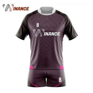 Thiết Kế Riêng Của Bạn Rugby Uniform Set Thăng Hoa Đầy Đủ Rugby Jersey Tùy Chỉnh Bán Buôn Rugby Jersey