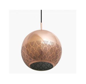 Lampe à suspension marocaine gravée de haute qualité en métal de haute qualité en vrac pour la décoration de la maison décoration de mariage - Product Image 6