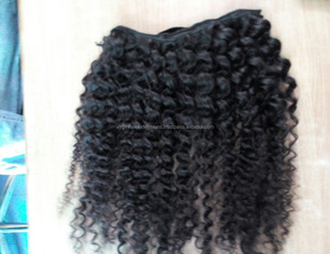 Vente en gros d'extensions de cheveux brésiliens vierges 100% indiens Dubai matière première Double Machine Kinky pour Lace Frontal Bundle perruque 28 pouces - Product Image 5