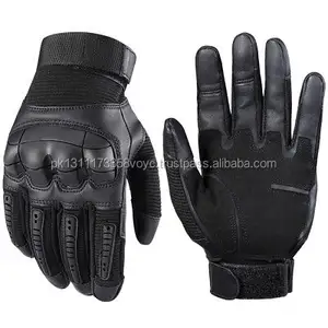 Benutzer definiertes Logo Touchscreen Taktischer Handschuh Hochwertiges Motorrad Fahrrad Hard Knuckle Voll finger handschuhe Taktisch