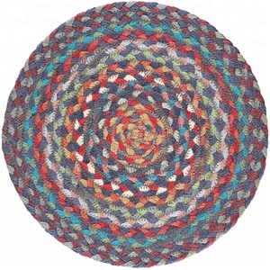 Braided Embroidered Machine Stitched <b>Rug</b> - Product Image 1