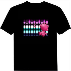 Camiseta con luz fría activada por <span class=keywords><strong>EL</strong></span> música, ecualizador con sonido activado, LED DJ, para <span class=keywords><strong>Bar</strong></span>, Rock, Disco, DJ - Product Image 6