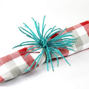 ห่วงใส่ผ้าเช็ดปากสีทองสำหรับงานแต่งงาน,ลูกปัดกระดิ่งและลูกปัดสีทองราคาถูก - Product Image 5