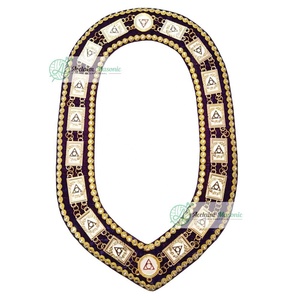 Oes Eastern Star Collars Colliers maçonniques de haute qualité Ladies LOCOP Chain Collar Circle of perfection - Product Image 3