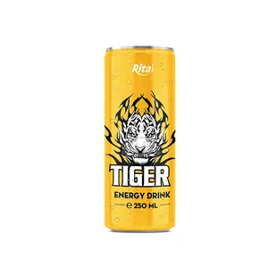 Marca Rita del fabricante de Vietnam 250ml Slim can Tiger Energy Drink Producto más vendido Cool Energy Supplies